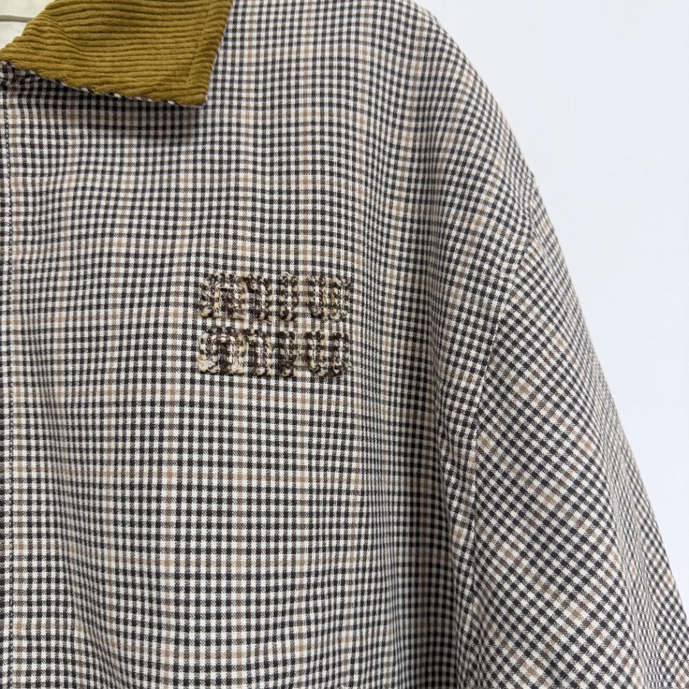 Checked Double-Weave Blouson Jacket - image 5
